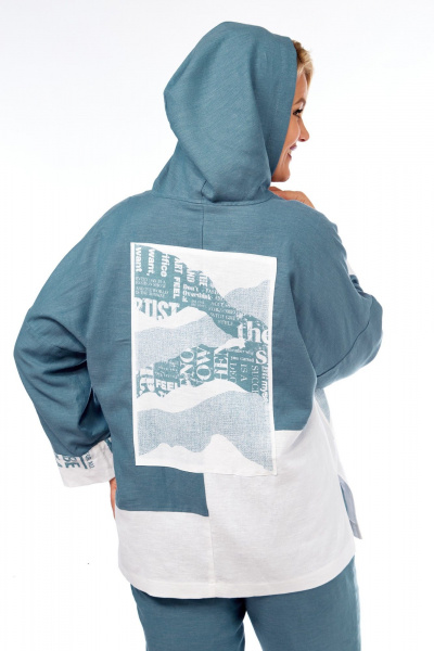 Брюки, кардиган Диомант 2045 бирюза - фото 10