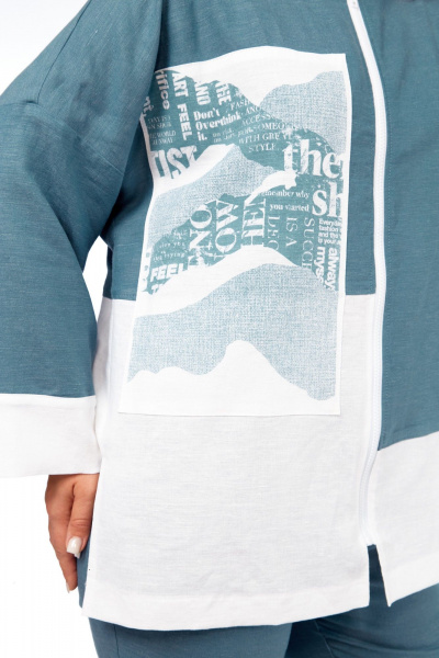 Брюки, кардиган Диомант 2045 бирюза - фото 8