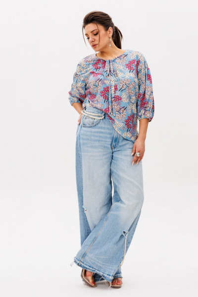 Блуза Anelli 1548 рябина - фото 4