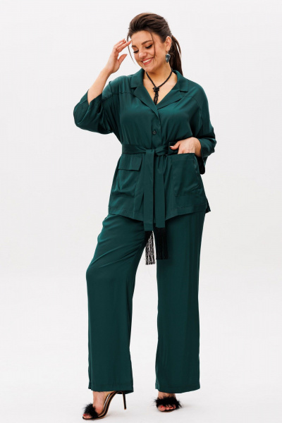 Блуза, брюки Anelli 1558 изумрудный_город - фото 8