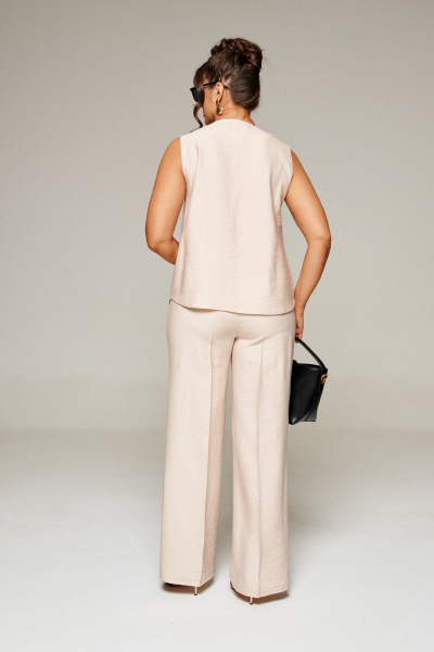 Блуза, брюки, топ Beautiful&Free 6322 бежевый - фото 11