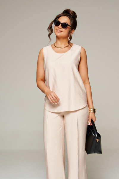 Блуза, брюки, топ Beautiful&Free 6322 бежевый - фото 10