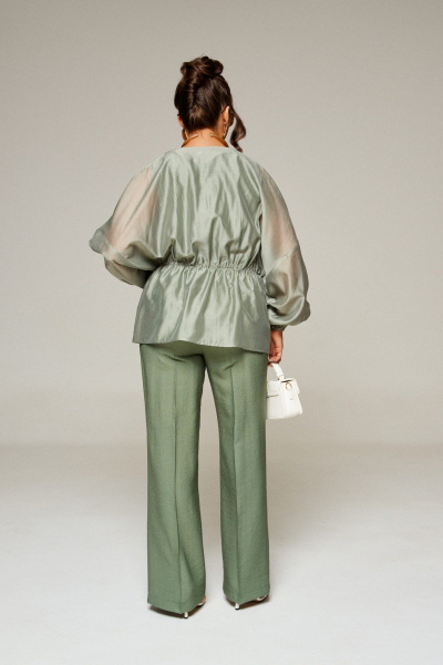 Блуза, брюки, топ Beautiful&Free 6322 хаки - фото 7