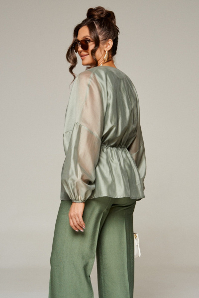 Блуза, брюки, топ Beautiful&Free 6322 хаки - фото 6