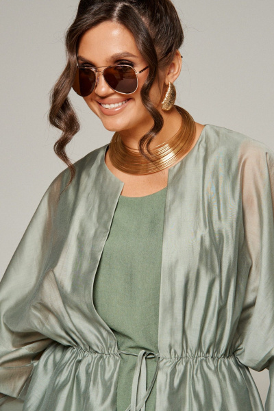 Блуза, брюки, топ Beautiful&Free 6322 хаки - фото 4