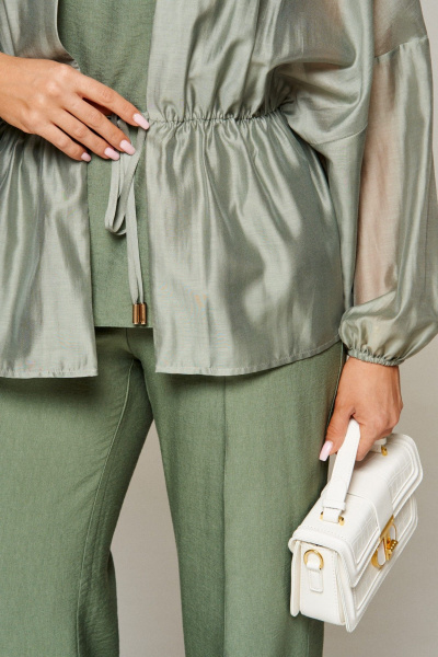 Блуза, брюки, топ Beautiful&Free 6322 хаки - фото 5