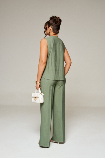 Блуза, брюки, топ Beautiful&Free 6322 хаки - фото 10