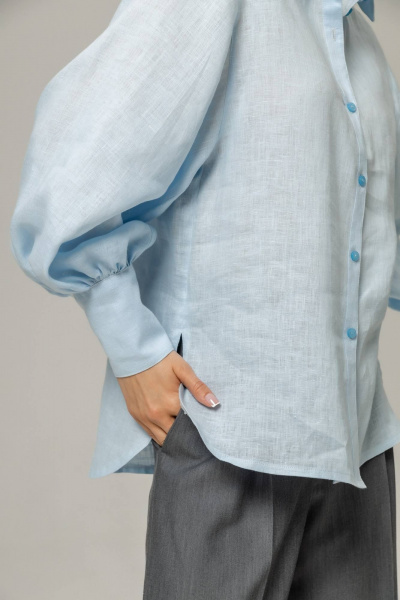 Блуза Twok 110202 небесный - фото 6