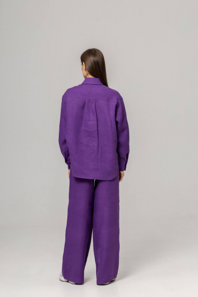Брюки, рубашка Twok 110203 фиалковый - фото 6