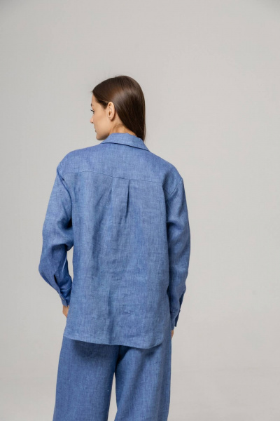 Брюки, рубашка Twok 110204 деним - фото 6