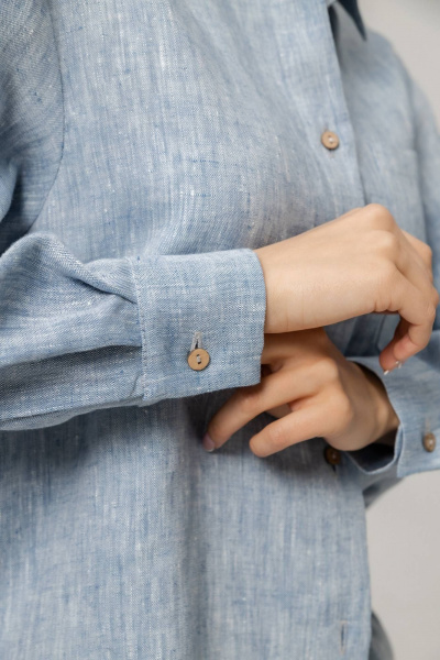 Брюки, рубашка Twok 110205 цвет воды - фото 10