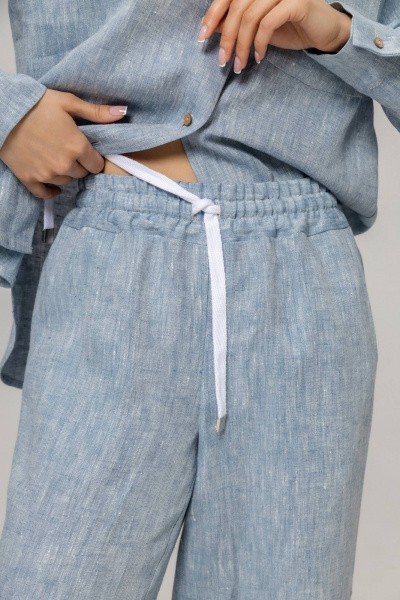 Брюки, рубашка Twok 110205 цвет воды - фото 9