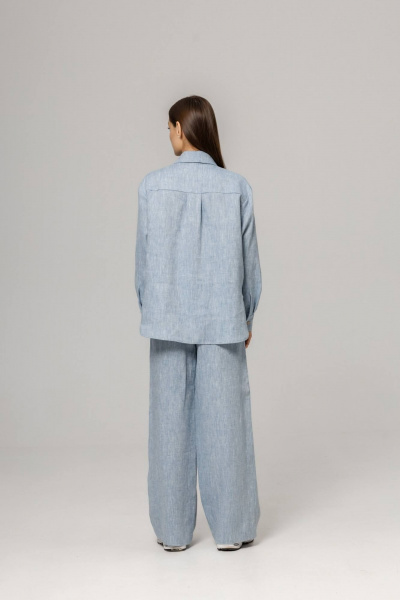 Брюки, рубашка Twok 110205 цвет воды - фото 5