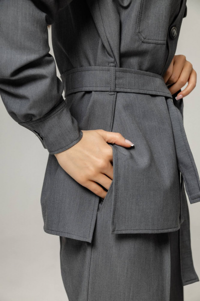 Брюки, рубашка Twok 222011 серый - фото 8