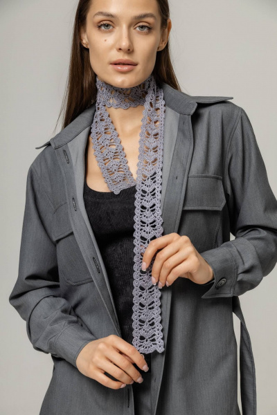 Брюки, рубашка Twok 222011 серый - фото 4