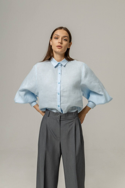 Брюки Twok 222012 серый - фото 4