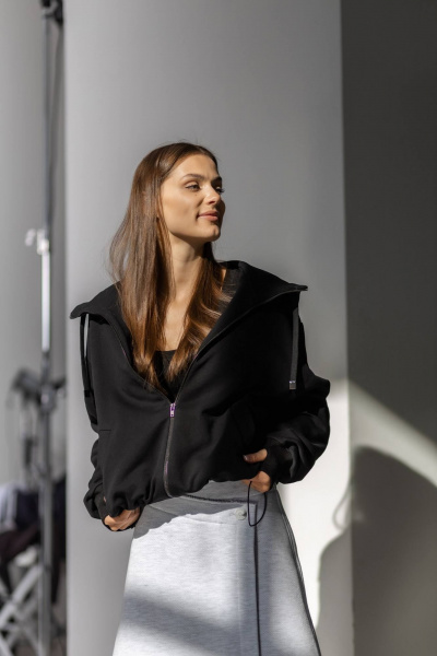 Бомбер Twok 330801 черный - фото 8