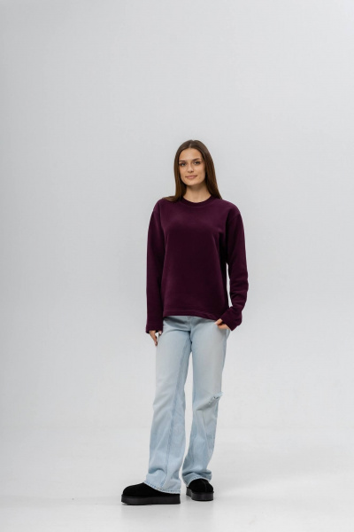 Лонгслив Twok 400708 бургунди - фото 6