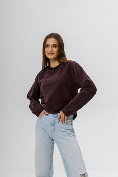 Лонгслив Twok 400709 шоколад - фото 7