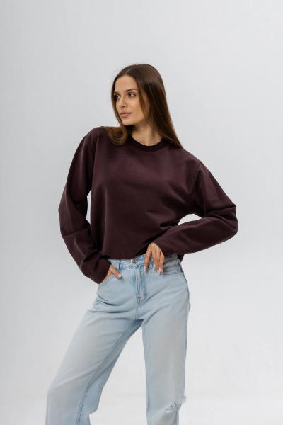 Лонгслив Twok 400709 шоколад - фото 6