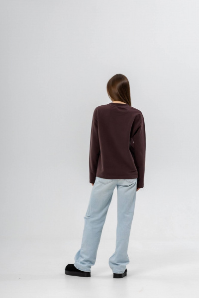 Лонгслив Twok 400709 шоколад - фото 5