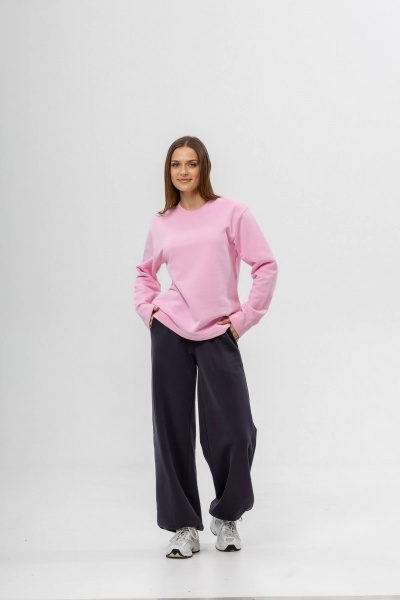 Брюки, лонгслив Twok 400756 сакура/графит - фото 4