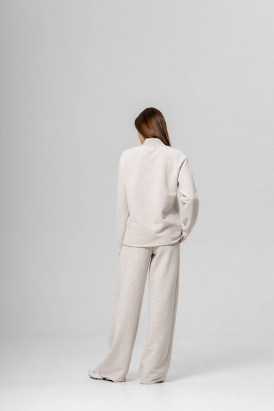 Брюки, лонгслив Twok 400814 белый меланж - фото 8
