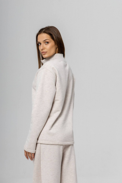 Брюки, лонгслив Twok 400814 белый меланж - фото 7