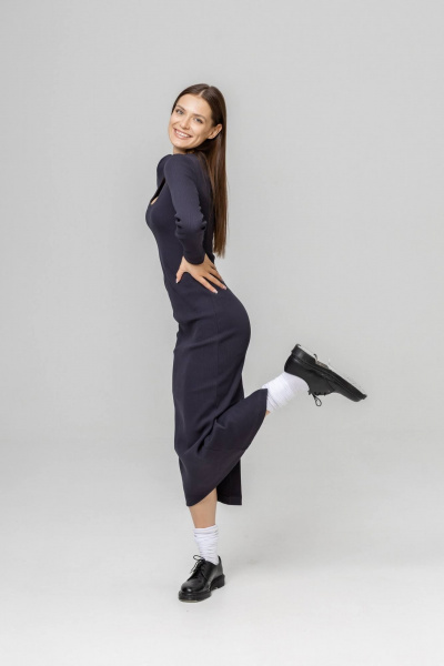 Платье Twok 440805 графит - фото 6