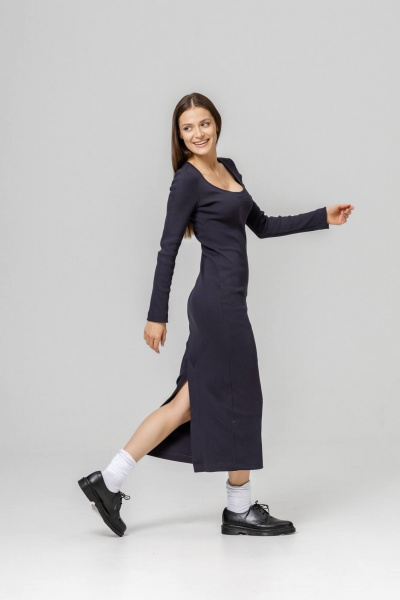 Платье Twok 440805 графит - фото 5