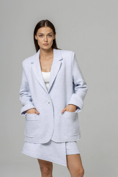 Жакет Twok 444001 белый меланж - фото 1