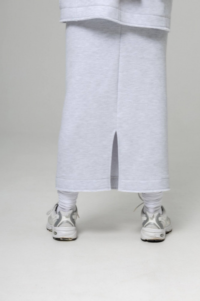 Юбка Twok 444003 белый меланж - фото 7