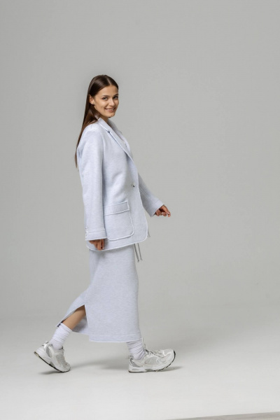 Юбка Twok 444003 белый меланж - фото 6