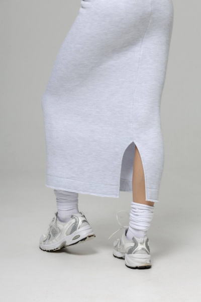 Юбка Twok 444003 белый меланж - фото 4