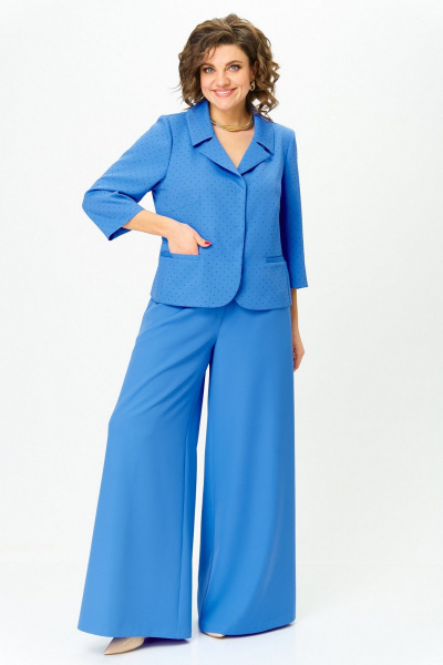 Брюки, жакет Koketka i K 1271 василек - фото 11