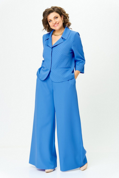 Брюки, жакет Koketka i K 1271 василек - фото 6
