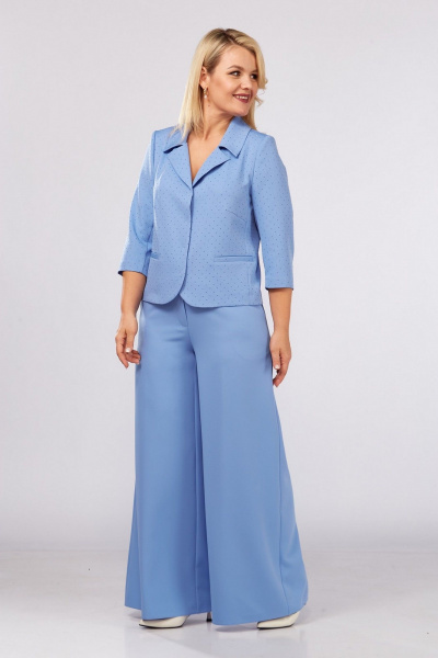 Брюки, жакет Koketka i K 1271-1 голубой - фото 6