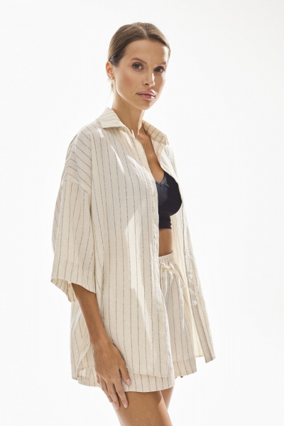 Блуза, шорты DAVA 2225 бежевый - фото 4