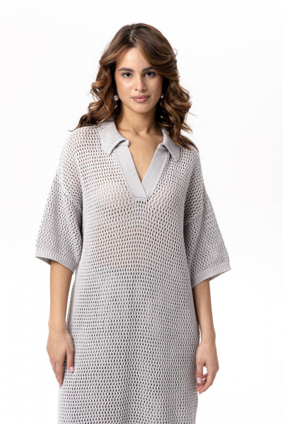 Платье Romgil РВ0206-ХЛ4 светло-серый - фото 6