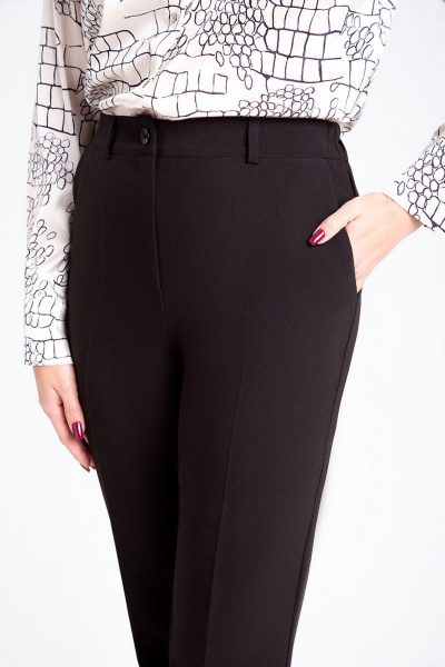 Классические брюки со стрелками зауженные к низу IVARI 303/1 черный - фото 6