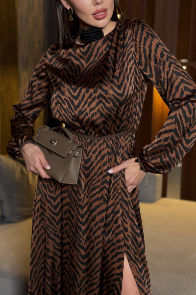 Платье Pavlova 178 коричневый - фото 9