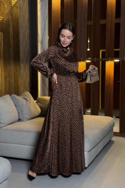 Платье Pavlova 178 коричневый - фото 5