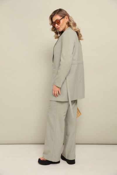 Брюки, жакет, топ LM К127048 зеленый - фото 4