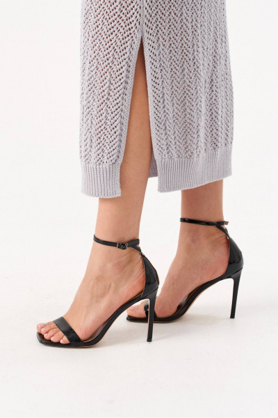 Топ, юбка Romgil РВ0214-ХЛ4 светло-серый - фото 4