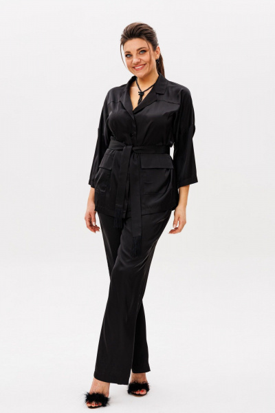 Блуза, брюки Anelli 1558 черный_жемчуг - фото 8