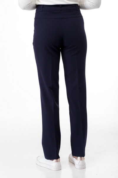Брюки классические с боковыми карманами и поясом Anelli 323 синий - фото 11