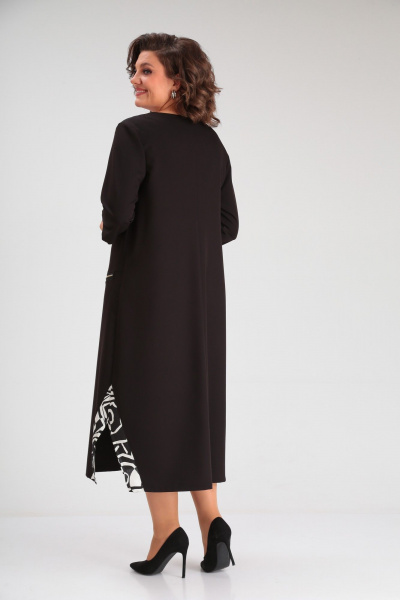 Платье Michel chic 2073/1 черный,белый - фото 6