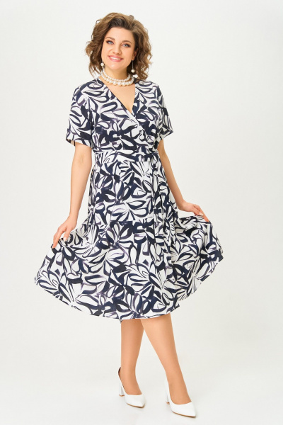 Платье Swallow 838 черно-белый_принт - фото 8