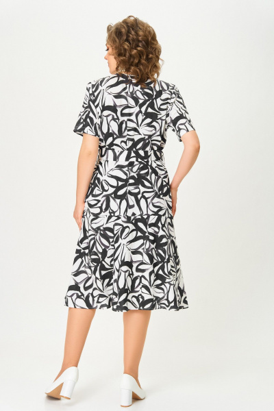 Платье Swallow 838 черно-белый_принт - фото 6