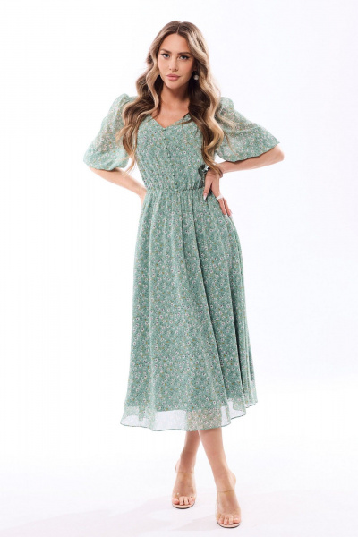 Платье Golden Valley 4834-1 бирюзовый - фото 2